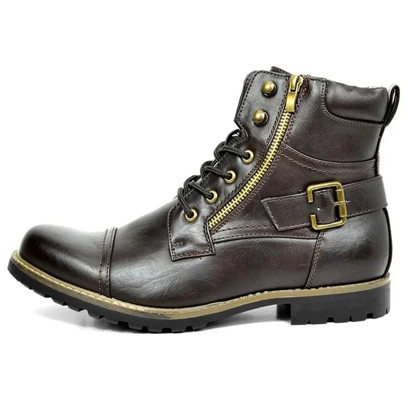 Botas Piel Cordones Confort-Diario