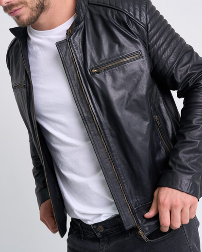 Chaqueta De Piel Tacto-Seda