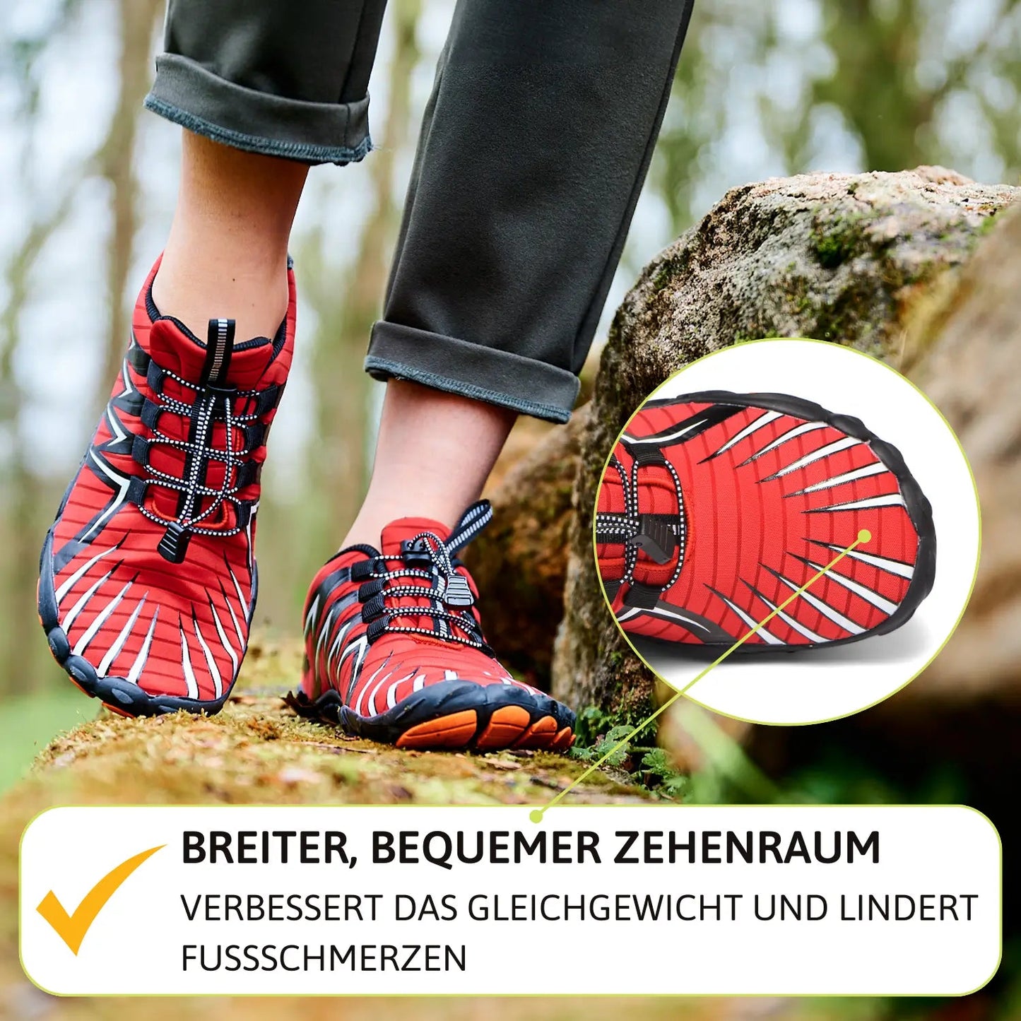 Zapatillas Barefoot Alivio-Dolor