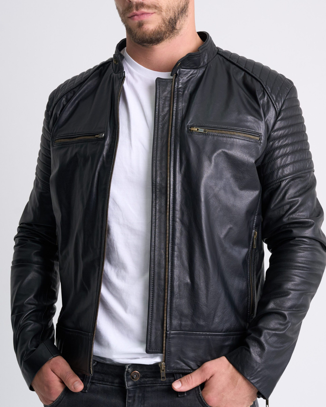 Chaqueta De Piel Tacto-Seda