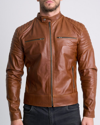 Chaqueta De Piel Tacto-Seda