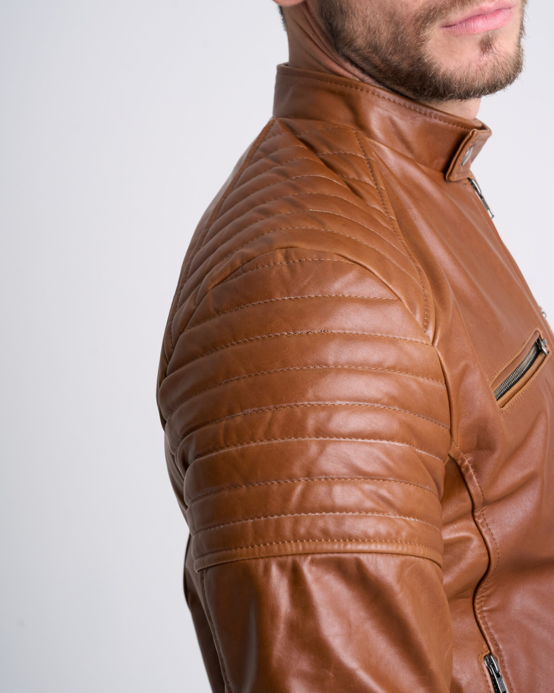 Chaqueta De Piel Tacto-Seda