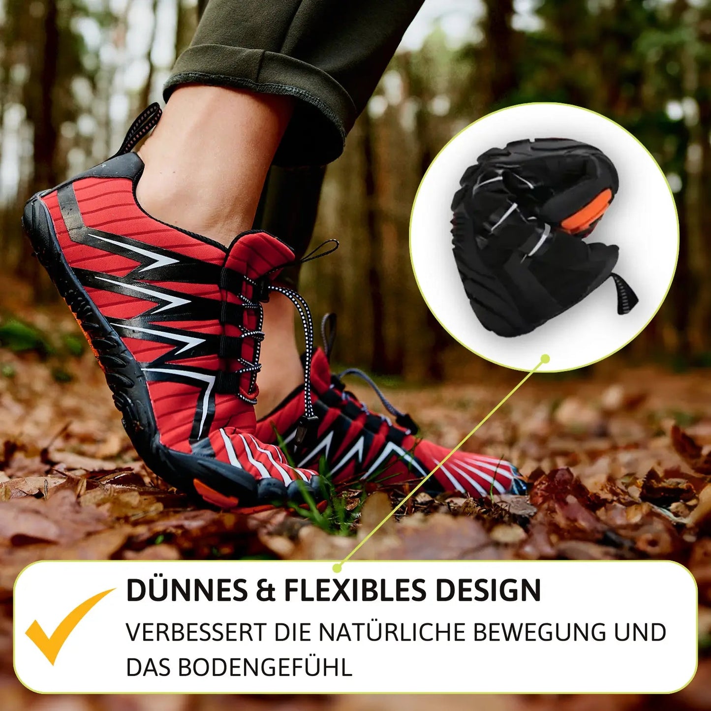 Zapatillas Barefoot Alivio-Dolor