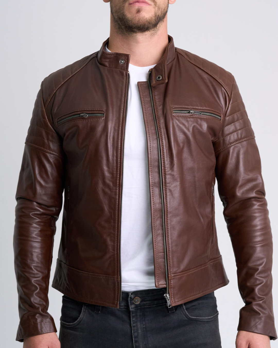 Chaqueta De Piel Tacto-Seda