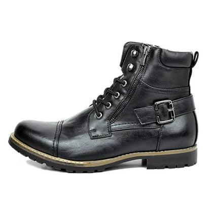 Botas Piel Cordones Confort-Diario