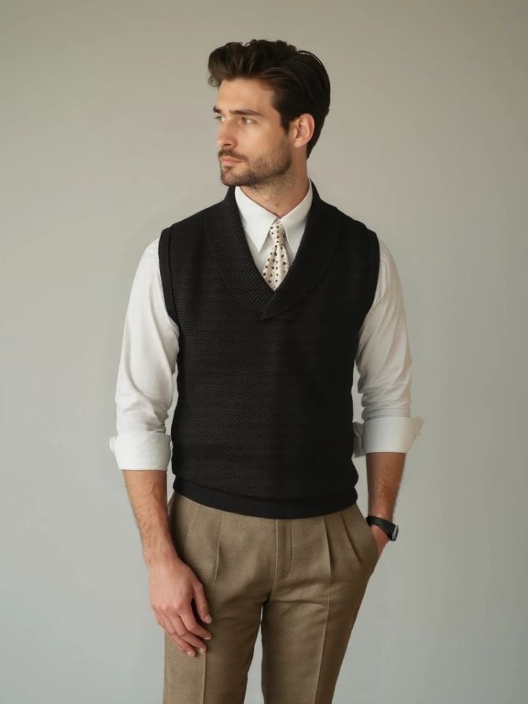 Chaleco De Punto Elegancia-Atemporal