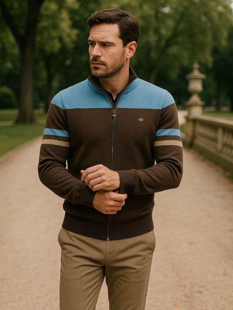 Cárdigan Cuello Alto Extra-Suave
